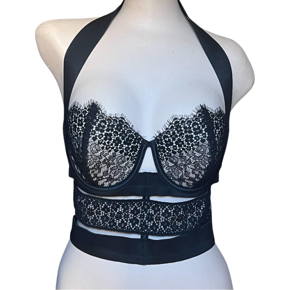 Victoria’s Secret Bra Bralette Black Lacy Sexy Size 34C